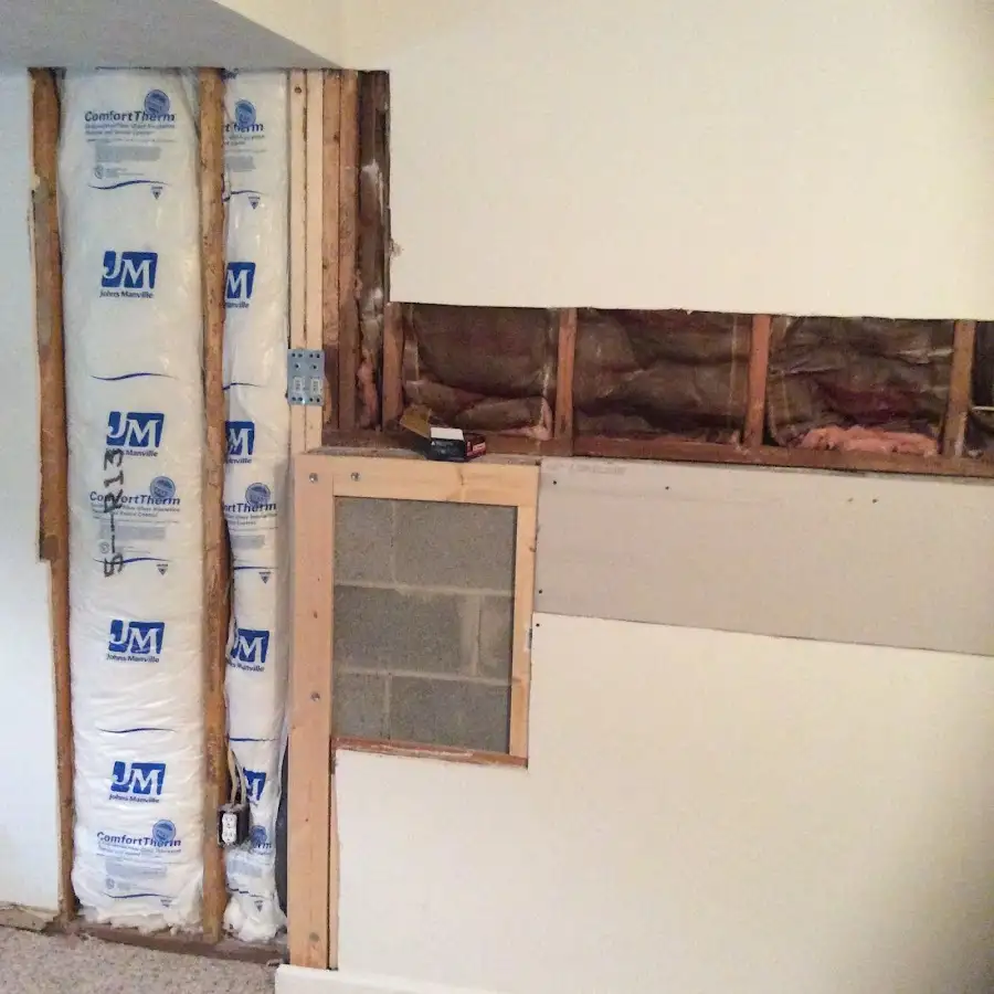 Wall insulation replacement during Structural Drying in Tahlequah